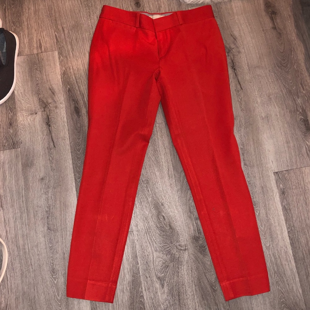 Banana Republic red Sloan pants